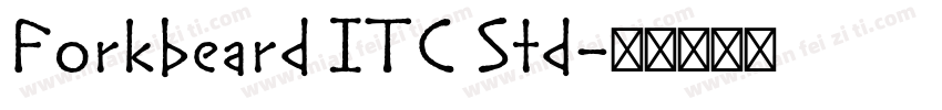 Forkbeard ITC Std字体转换
